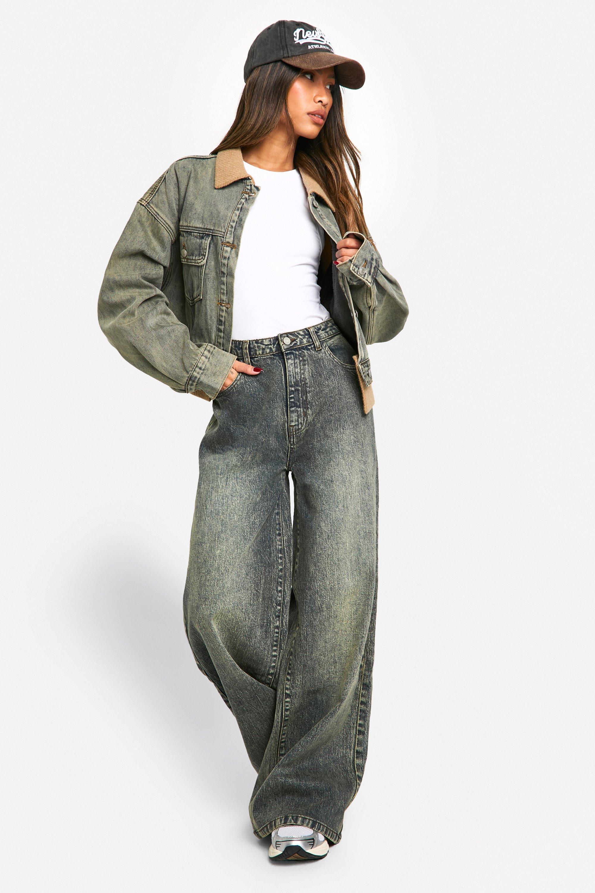 新品未使用OVER SIZE DENIM JACKET WITH CULOTTE Z Supply: All Day Knit Denim Jacket - Washed Indigo | Makk